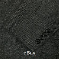 J Crew Ludlow Charcoal Gray Italian Wool w Pickstitchin 2 Btn Slim Fit Suit 42R