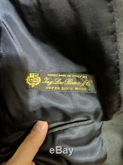 J Crew Ludlow Slim Fit Gray Suit 40 R super 120 charcoal italian wool 40r 34 33