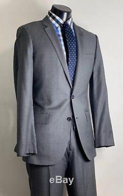J Crew Ludlow Slim Fit Wool Gray Suit 40 R Flat Fronted