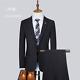 (Jacket + Pants + Vest) Wedding Suit Men Dress Slims Business Suit 3pcs Set