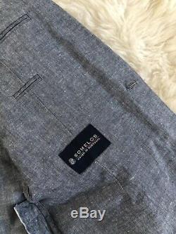 Jcrew Ludlow Slim-fit unstructured suit jacket in cotton-linen F0127 36S Blue