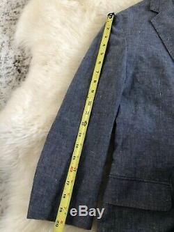 Jcrew Ludlow Slim-fit unstructured suit jacket in cotton-linen F0127 36S Blue