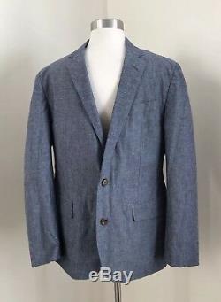 Jcrew Ludlow Slim-fit unstructured suit jacket in cotton-linen F0127 38S Blue