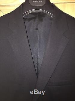 Jil Sander Milly Milton Navy Stretch Wool Slim Fit Designer Suit 38 1,190 BNWT