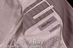 KENZO HOMME Grey Pinstripe SLIM FIT 100% WOOL Suit Uk40 BNWT