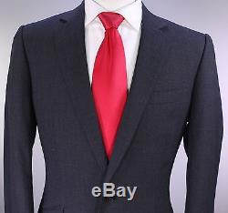 KILGOUR Savile Row Very Recent Solid Charcoal Gray Wool Slim Fit Suit 38R