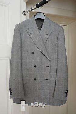 KINGSMAN X MR. PORTER Slim-Fit Double-Breasted Prince of Wales Suit Anzug UK 42L