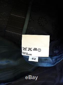 Kenzo Home Blue stripe Slim fit 100% Wool Men's Suit EU 52 RRP £570