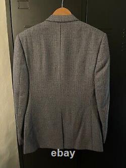 Kingsman Conrad slim-fit checked wool suit jacket RRP £995