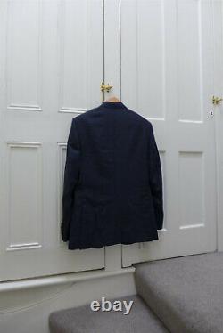 Kingsman Slim Fit Navy Prince of Wales Check Blazer Jacket, fits 50 BNWT, £995