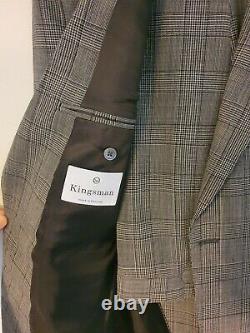 Kingsman x Mr Porter Wool Suit Grey Prince of Wales Check 42 Slim Fit RRP £1345