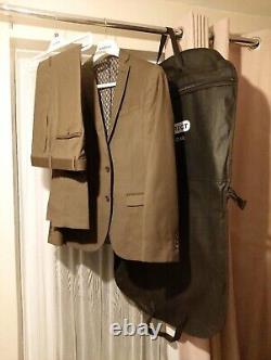 LIMEHAUS Olive Panama Slim Fit 2 Piece Suit