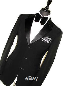 Luxury Mens Kenzo Italian Tuxedo Dinner Slim Fit Traditional Suit 40r W34 X L33