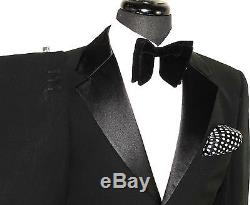 Luxury Mens Kenzo Italian Tuxedo Dinner Slim Fit Traditional Suit 40r W34 X L33