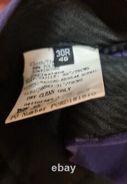Lambretta Suit 3 Piece Plum Skinny Fit New Size Jacket 36R Trousers 30W 31L
