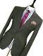 Luxury Gorgeous Mens Nicole Farhi Charcoal Grey Slim Fit Suit 38r W32 X L30