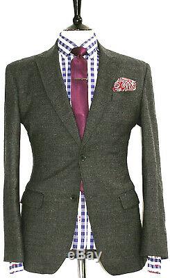 Luxury Gorgeous Mens Nicole Farhi Charcoal Grey Slim Fit Suit 38r W32 X L30