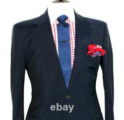 Luxury Gorgeous Mens Prada Italian Navy Slim Fit Suit 42r W36 X L33