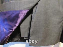 Luxury Grey Paul Smith Tailored Fit Suit Jacket Trousers 2 Piece 40/42r Rrp £900