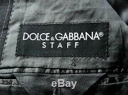 Luxury Mens D&g Dolce & Gabbana Chalkstripe Slim Fit 3 Piece Suit 40s W34 X L30
