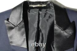 Luxury Mens D&g Dolce Gabbana Italian Navy 3 Piece Slim Fit Suit 38r W32 X L31