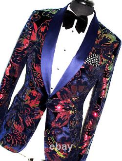 Luxury Mens D&g Dolce & Gabbana Tuxedo Dinner Slim Fit Sequin Suit 38r W32 X L32