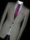 Luxury Mens Gucci Italian Light Grey Stripey Slim Fit Suit 40r W34 X L33