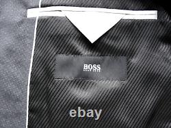 Luxury Mens Hugo Boss Charcoal Grey 3 Piece Slim Fit Suit 42l W36 X L36