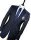 Luxury Mens Ozwald Boateng Savile Row Navy Pinstripe Slim Fit Suit 40r W34 X L29