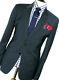 Luxury Mens Paul Smith The Byard London Navy Grey Slim Fit Suit 46r W38 X L33