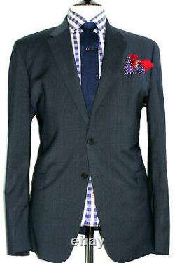 Luxury Mens Paul Smith The Byard London Navy Grey Slim Fit Suit 46r W38 X L33
