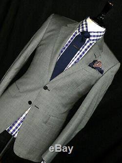 Luxury Mens Paul Smith The Byard London Plain Grey Slim Fit Suit 36r W30 X L32