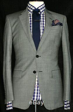 Luxury Mens Paul Smith The Byard London Plain Grey Slim Fit Suit 36r W30 X L32