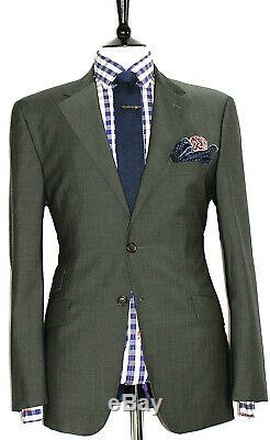 Luxury Mens Paul Smith Westbourne Sharkskin Grey Slim Fit Suit 42r W35 X L32