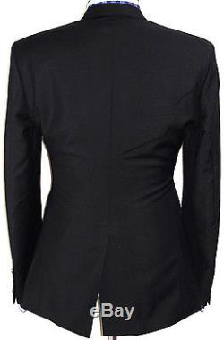 Luxury Mens Reiss London Black Slim Fit 2 Piece Fitted Suit 40r W34 X L32