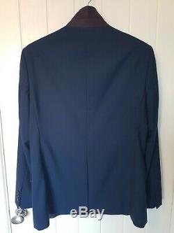 Luxury Mens Ted Baker London Petrol Blue Slim Fit 2 Piece Suit 42r W36 X L32