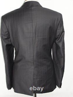 Luxury Mens Versace Collection Charcoal Pinstripe Slim Fit Suit 46r W38 X L31