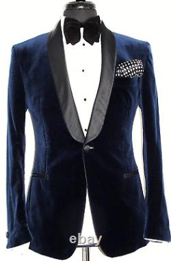 Luxury Mens Versace Collection Tuxedo Dinner Slim Fit Suit 38r W32 X L32
