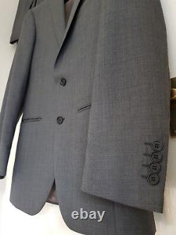 M&S Grey Suit Slim Fit Marks And Spencer Jacket 34 Medium Trousers 32 30 Mens