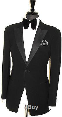 Mens Giorgio Armani Black Label Italy Tuxedo Dinner Slim Fit Suit 40r W34 X L32