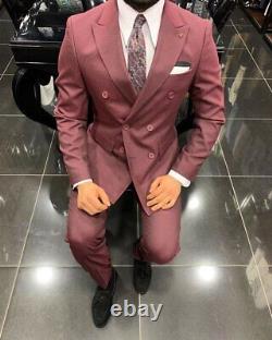 Maroon Slim-Fit Suit 2-Piece, All Sizes Acceptable #208