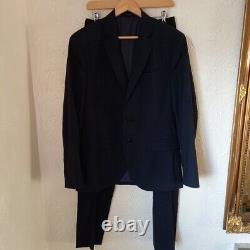 Massimo Dutti Navy Slim Fit Wool Suit 38C 31W RRP £329 Lightweight Anti-Crease