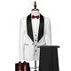 Men Coat Business Formal Slim Fit Suit Set Party Vest Pants Wedding Blazer 3pcs