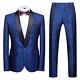 Men Tuxedos Business Party Prom Slim Fit Wedding Suit 2 Pieces Stage Costume