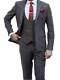 Men's 3 Piece Grey Slim Fit Check Tweed Suit Clearance