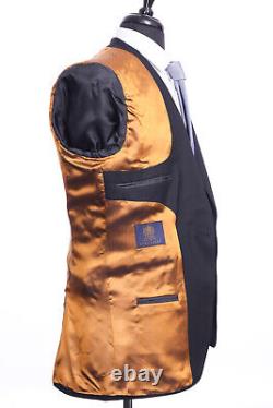 Men's Alexandre Black Savile Row Suit Tailored Fit 42R W36 L31