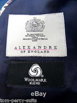Men's Blue Alexandre Of England Slim Fit Suit 40R W34 L31 SS6369