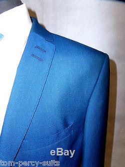Men's Blue Alexandre Of England Slim Fit Suit 42R W36 L31 SS6370