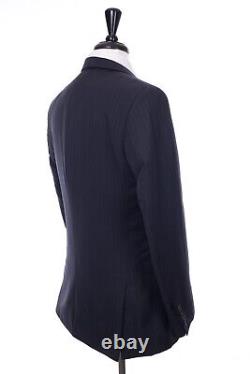 Men's Blue Savile Row Suit Alexandre Slim Fit 40R W34 L31