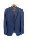 Men's Blue Suit, Italian Wool, Two Piece, Slim Fit